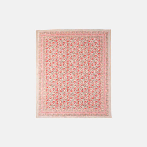 King-size Lotus Printed Bedcover, Pink
With 2 Pillow Cases - Eyaas