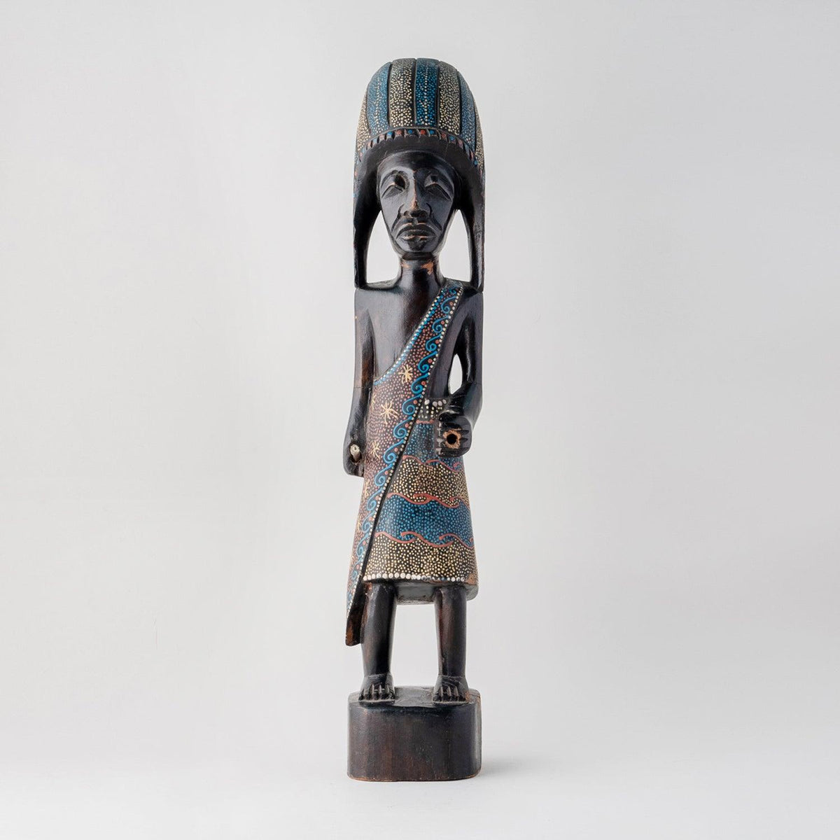 Indonesian Wooden Statue - 20 Inches - Eyaas