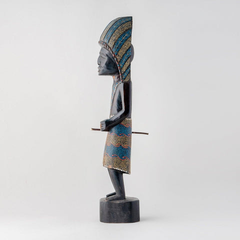 Indonesian Wooden Statue - 20 Inches - Eyaas