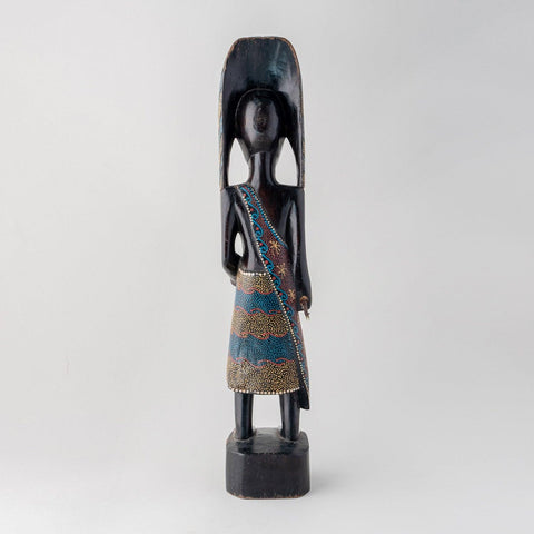 Indonesian Wooden Statue - 20 Inches - Eyaas