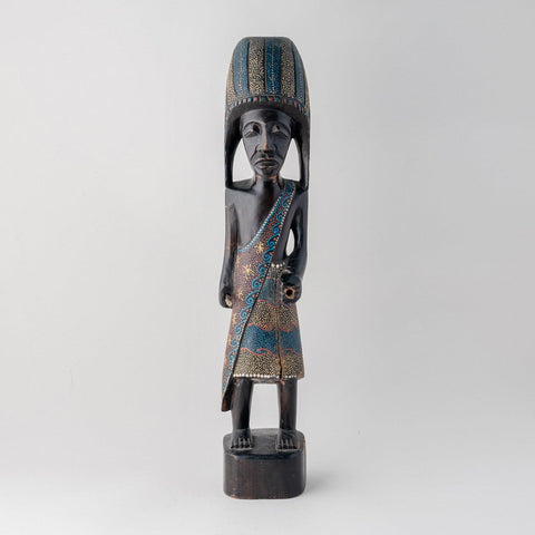 Indonesian Wooden Statue - 20 Inches - Eyaas