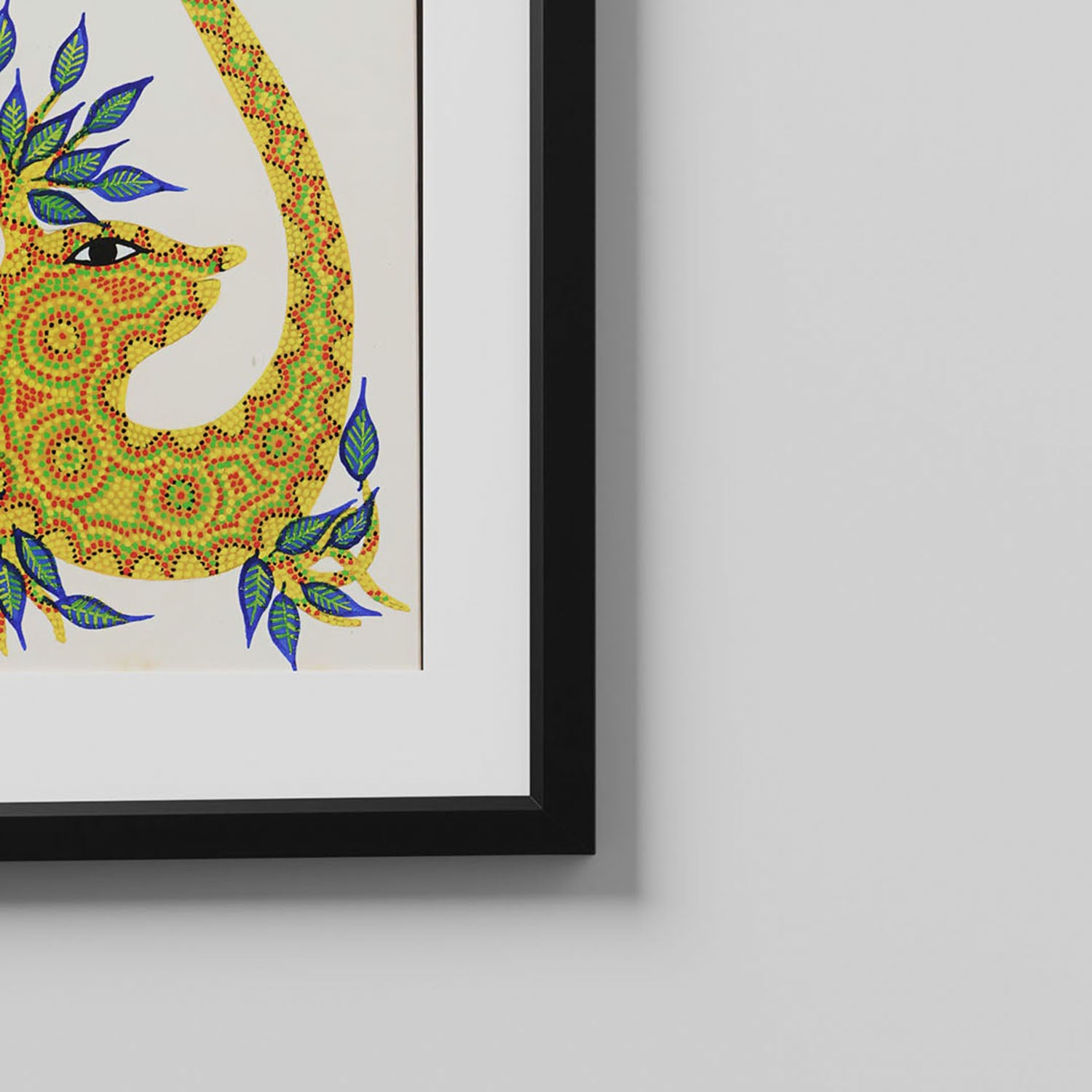 Creature as Guardian of Tree -Bhil Painting