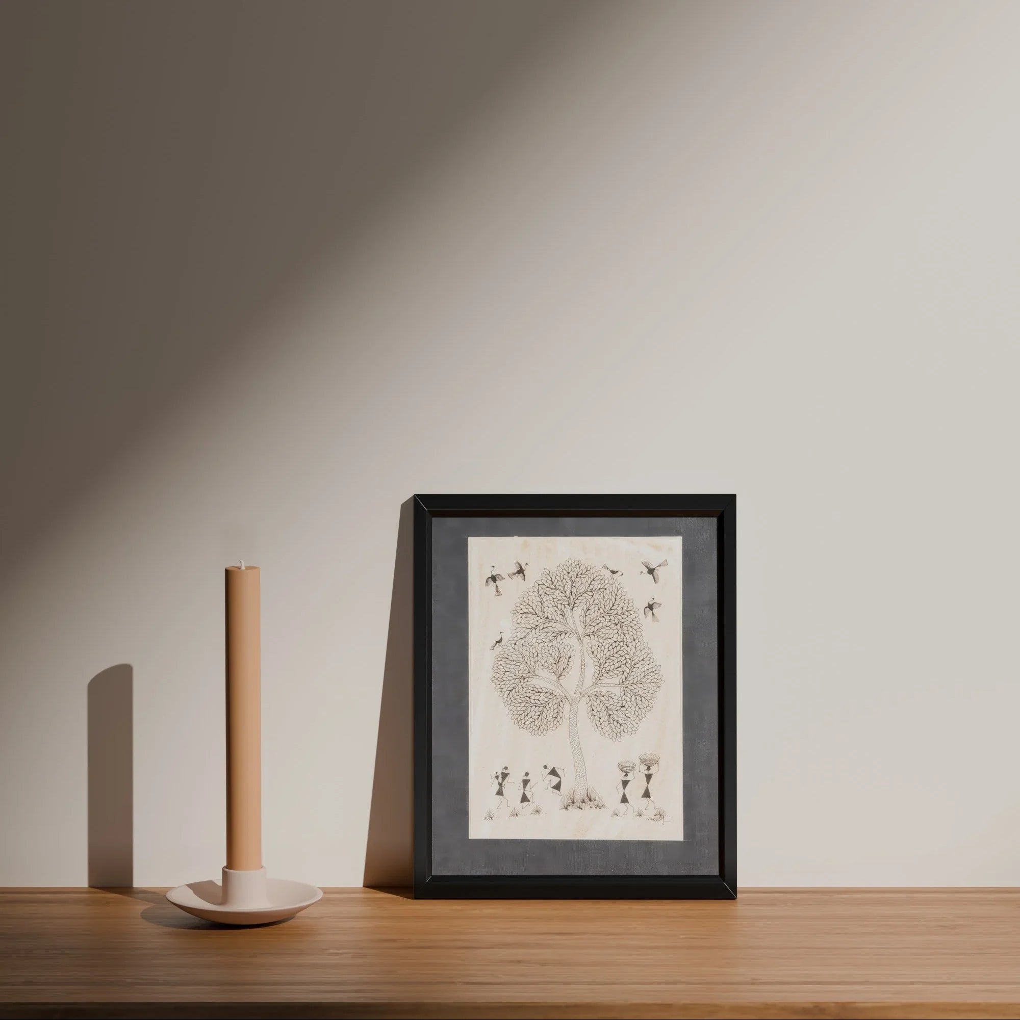 Tree of Life Ecosystem Warli Art, 8x10