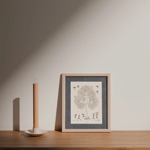 Tree of Life Ecosystem Warli Art, 8x10 - Eyaas