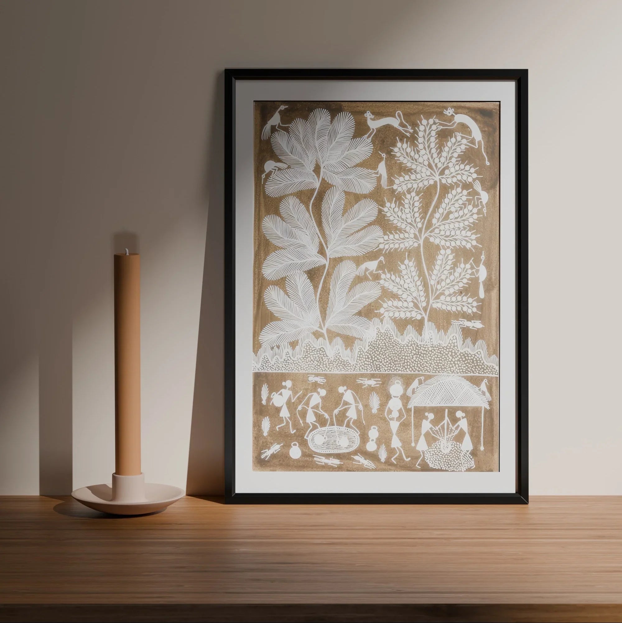 Warli Painting Tree of Life - Trees - 17x21 - Eyaas