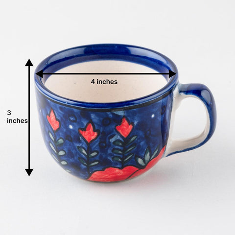 Mountain Ceramic Soup Bowl Style Mug Set of 2 - Eyaas