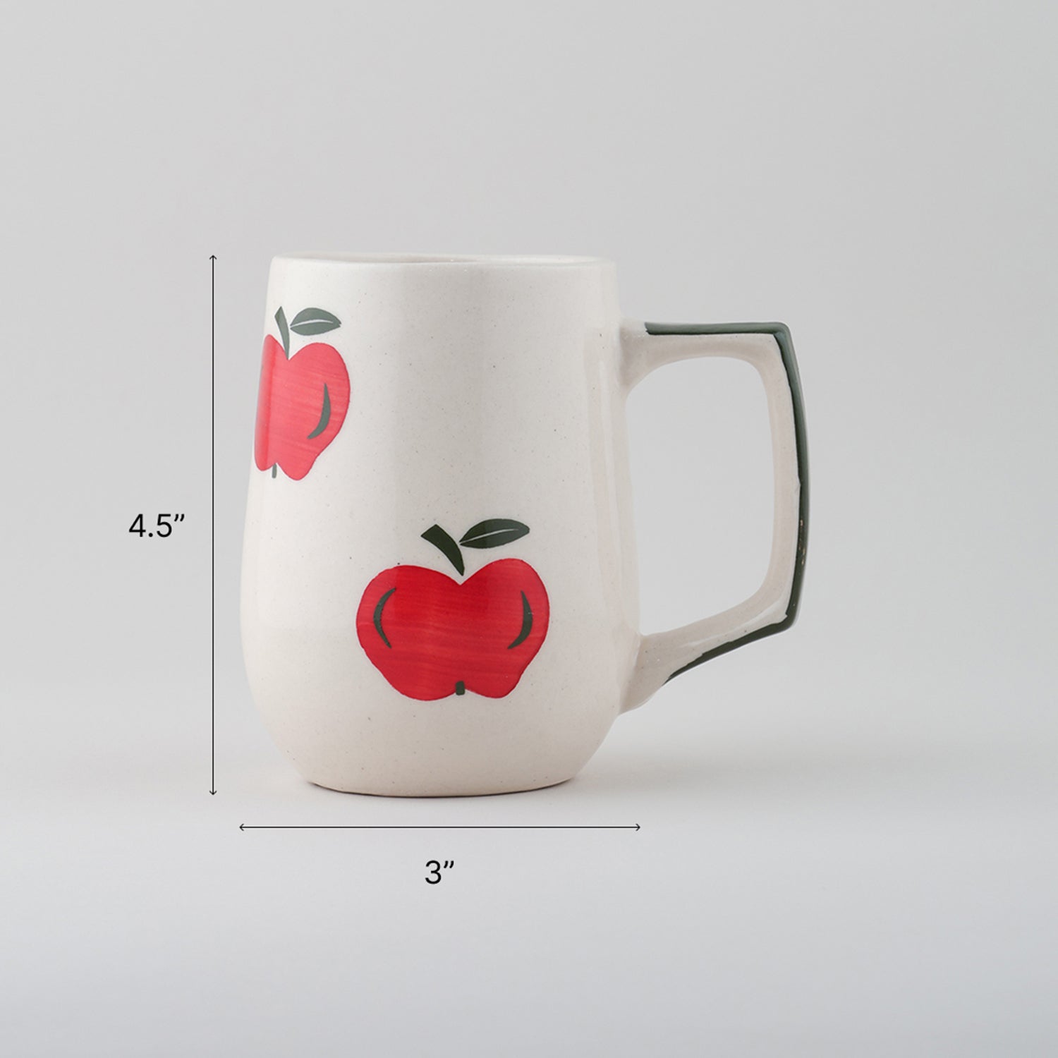 Fruit Ceramic Coffee Mugs Set of 2