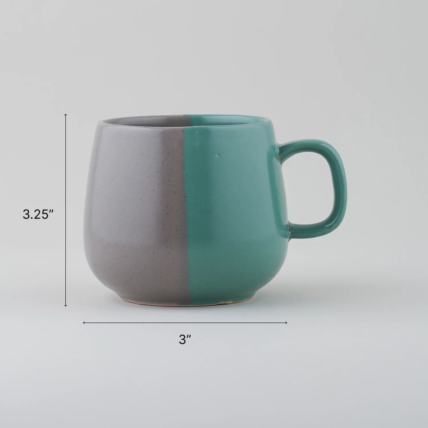 Multi Ceramic Cups Set of 3, Each 200 ml