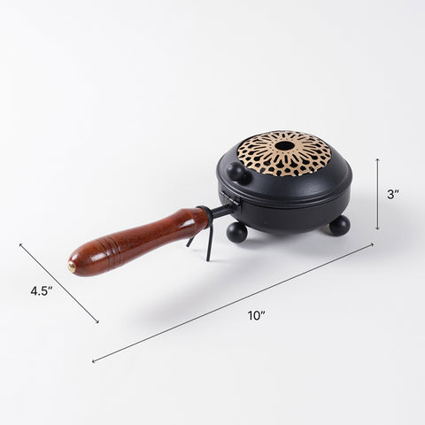 Iron Dhuni Incense Burner with Kapoor (50 gms)