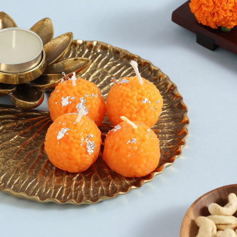 Laddoo Soy Wax Candle Set of 4