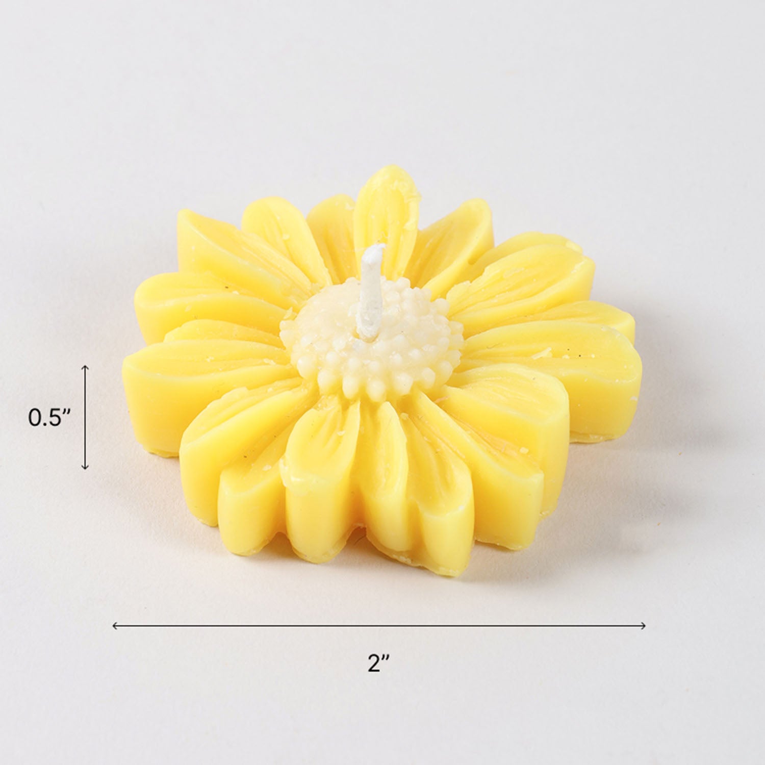 Daisy Candle Set of 4 (Yellow & White)