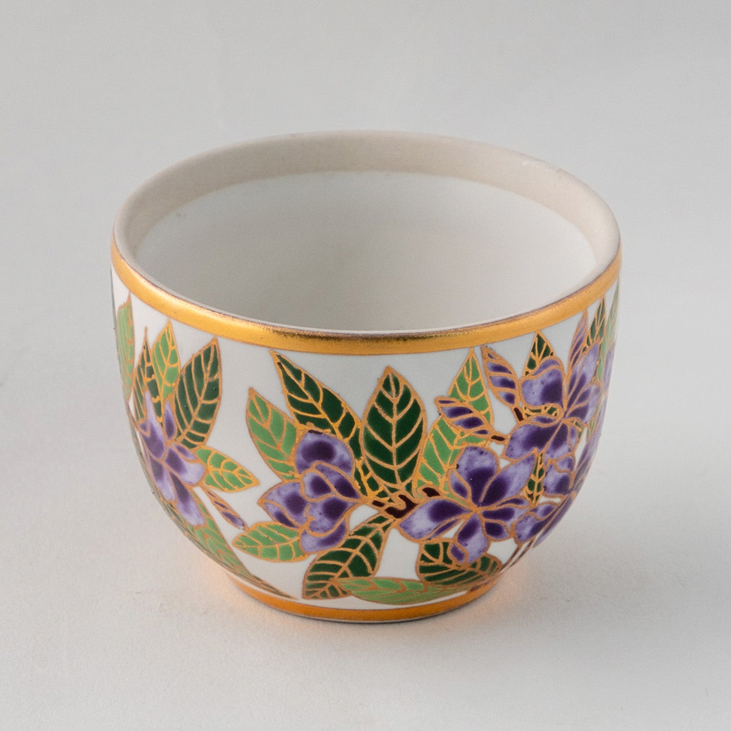 Thai Porcelain Tochun Purple Orchids - 2.25x3.5