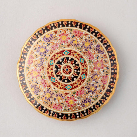 Hand-Painted Round Benjarong Casket - Eyaas