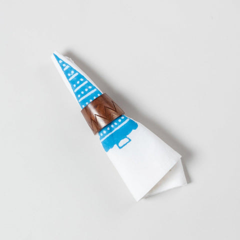 Christmas Tree Dinner Napkins Set of 2 - 18x18, Blue - Eyaas