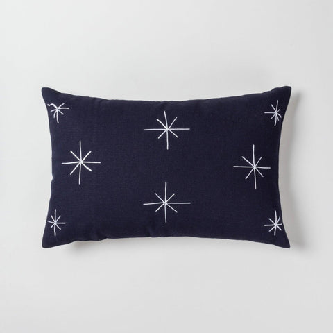 Christmas Cushion Cover Set of 2, 12x18, Navy Blue & Red - Eyaas