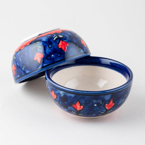 Ceramic Blooming Plants Portion Bowls - Set of 6 - Eyaas
