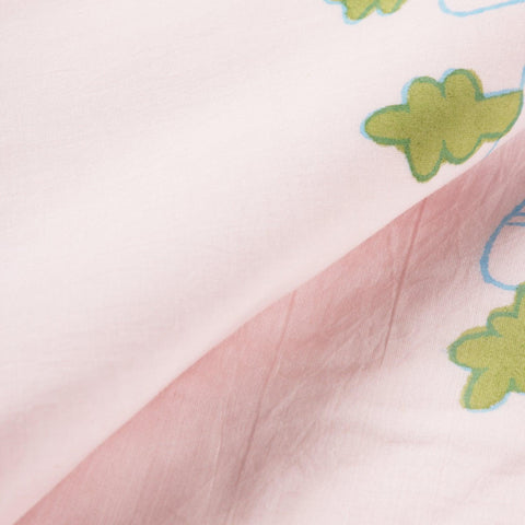Carrot Block Printed Cotton AC Dohar, 60 x 90, Pink - Eyaas