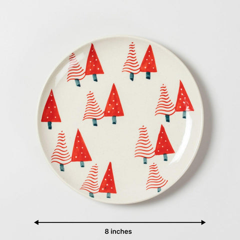 Watermelon Tree Breakfast Plate 8 Inch, Set of 2 - Eyaas
