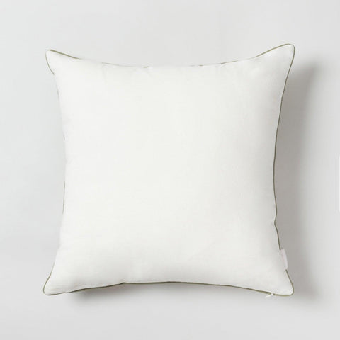 Christmas Tree Block Printed Cushion Cover, 16x16, Green - Eyaas