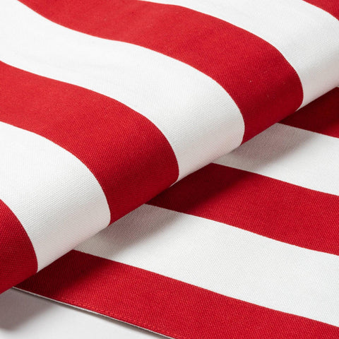 Red and White Striped Cotton Patchwork Table Runner - Eyaas