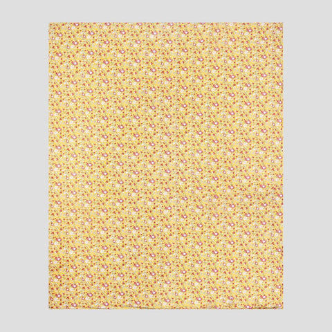 Block Printed King Size Cotton Duvet Cover, 90x108, Yellow - Eyaas