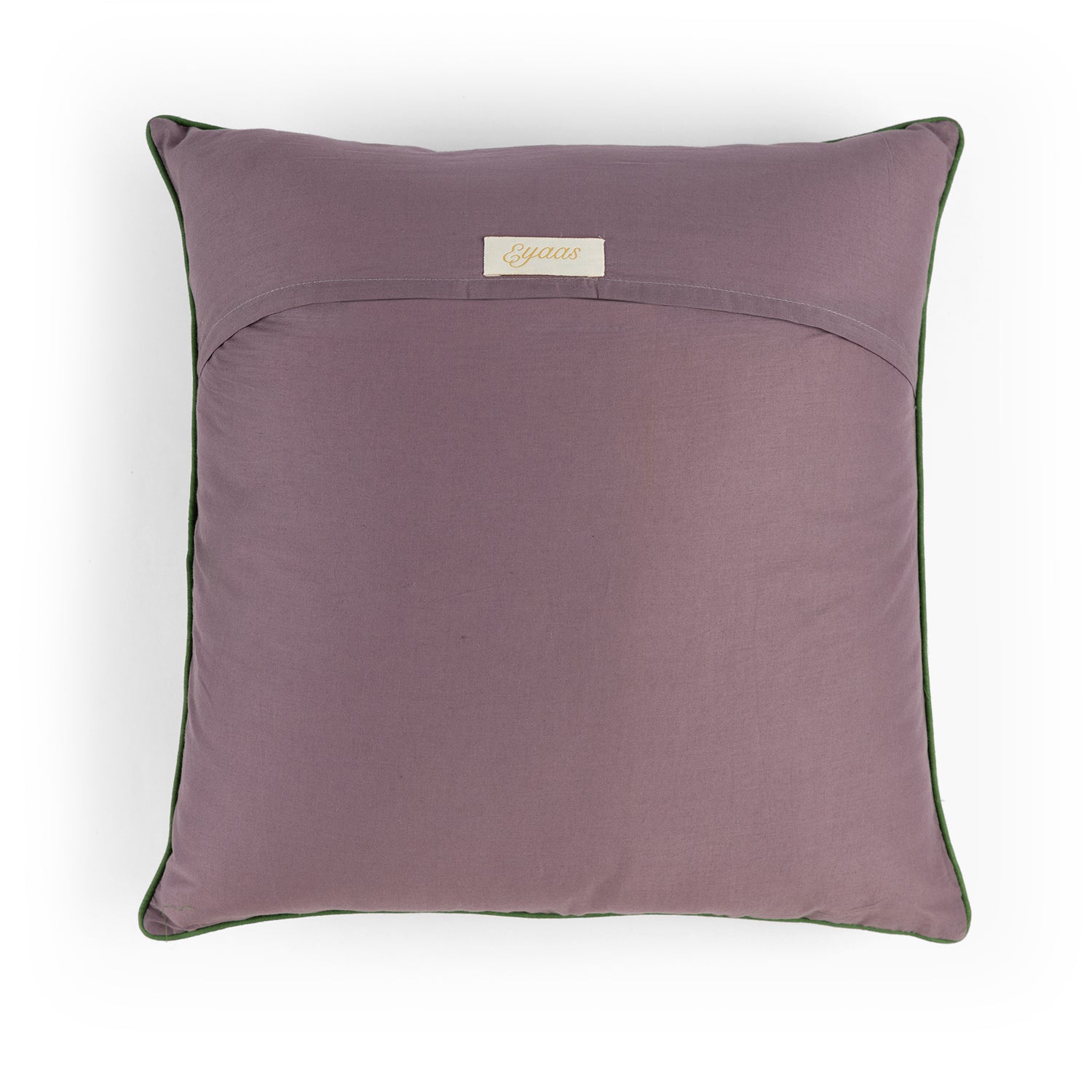 Yellow Block Printed Cotton Cushion Cover Set of 2