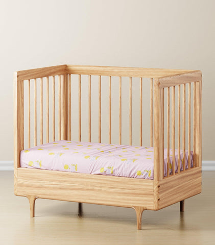 Pink Carrot Cotton Baby Cot Bed Sheet & Pillow 40x40 - Eyaas