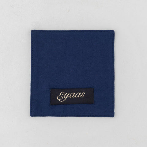 Dabu Fabric Coasters Set of 4, Striped Indigo - Eyaas