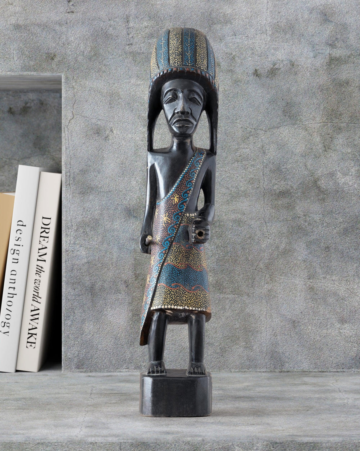 Indonesian Wooden Statue - 20 Inches - Eyaas