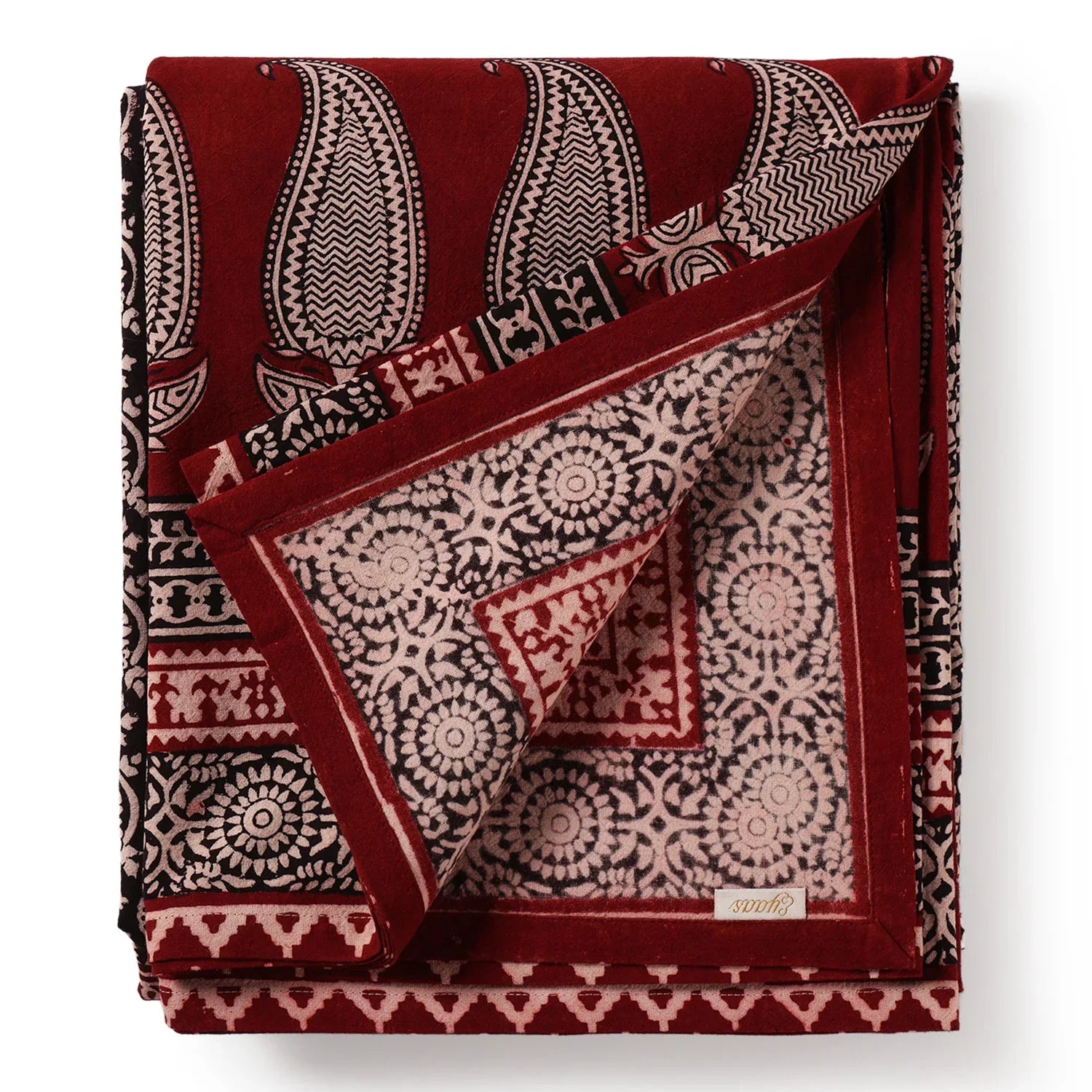 Bagh Print Bed Cover - 90" x 108"