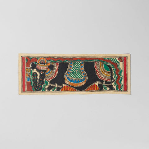 Madhubani Elephant Wall Painting - Eyaas