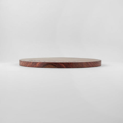 Rosewood with Brass Inlay Trivet/Placemat - Floral - Eyaas