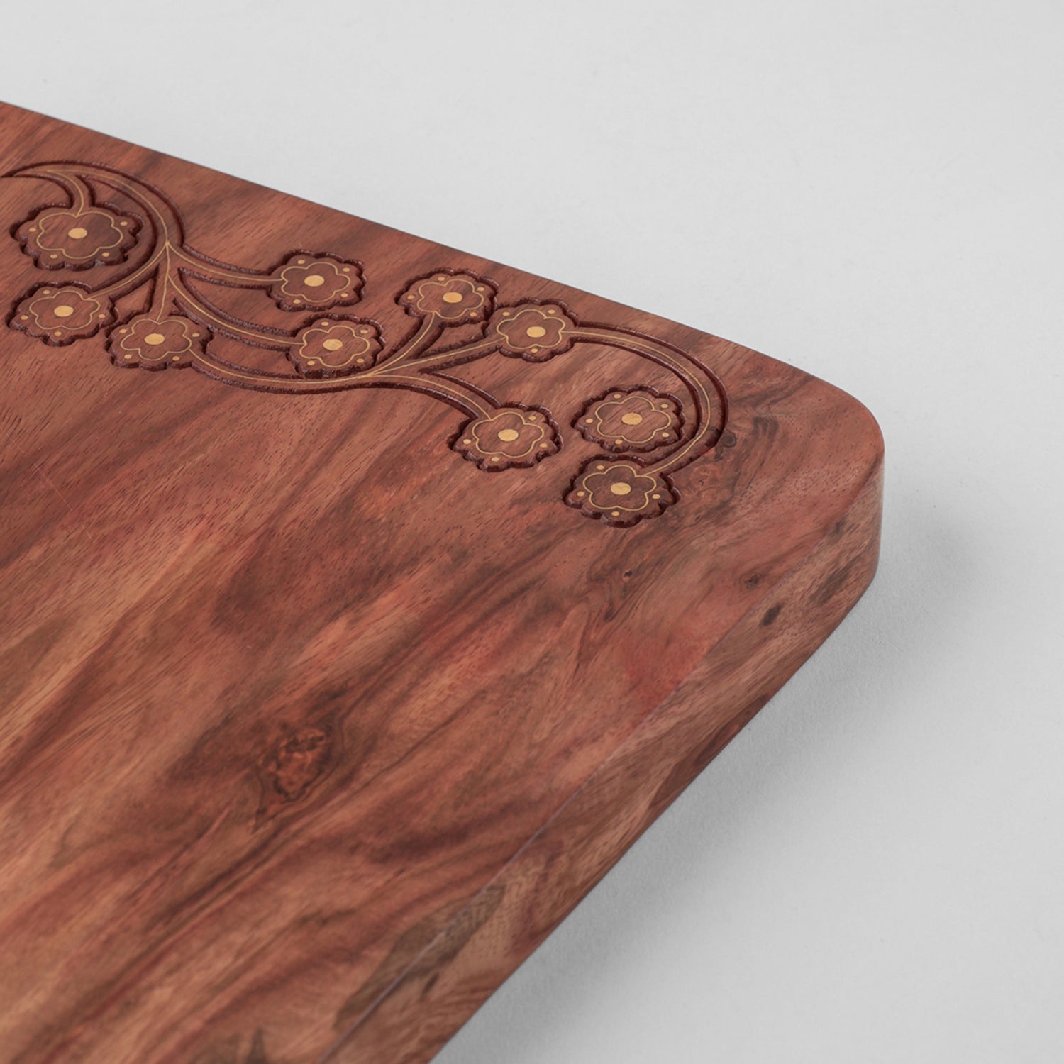 Rosewood with Brass Inlay Platter/Board