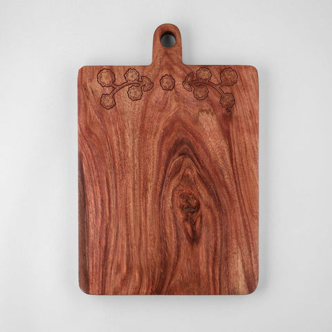 Rosewood with Brass Inlay Board 15x10 with Handle - Eyaas