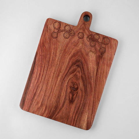 Rosewood with Brass Inlay Board 15x10 with Handle - Eyaas