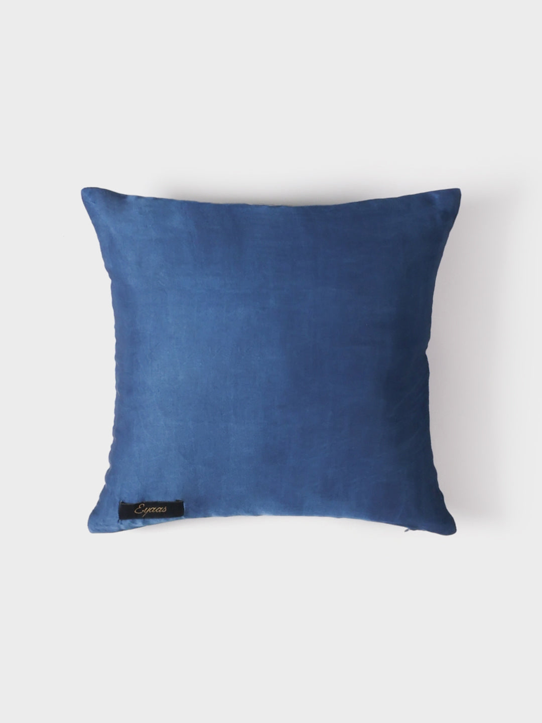 Modal Silk Ajrakh Cushion Cover Indigo & White - 12x12