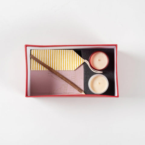 Gift Set of Diary, Pencil, Candles & Book Mark - Eyaas