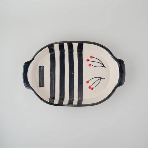 Ceramic Baking Dish (White & Black) - Eyaas