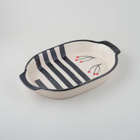 Ceramic Baking Dish (White & Black) - Eyaas