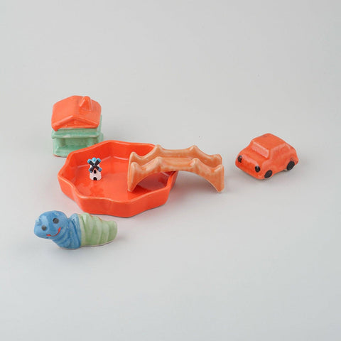 Ceramic Miniature Garden Accessories Set of 6 - Eyaas