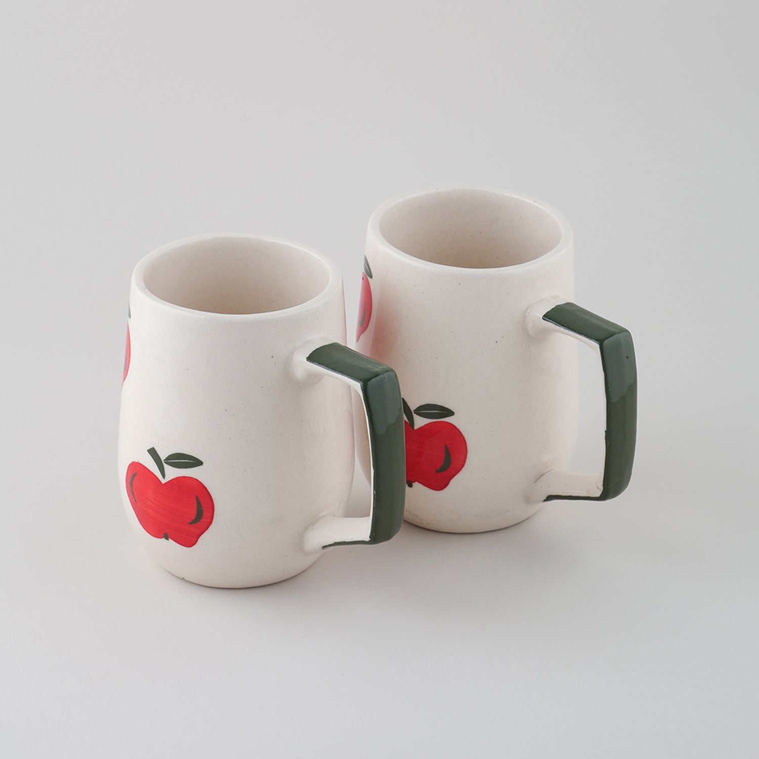 Fruit Ceramic Coffee Mugs Set of 2