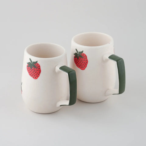 Fruit Ceramic Coffee Mugs Set of 2 - Eyaas