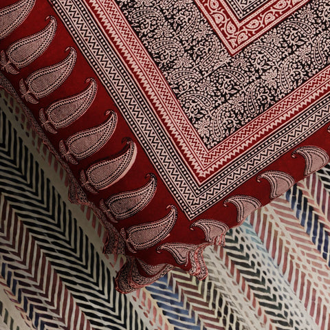 Bagh Print Bed Cover - 90" x 108"