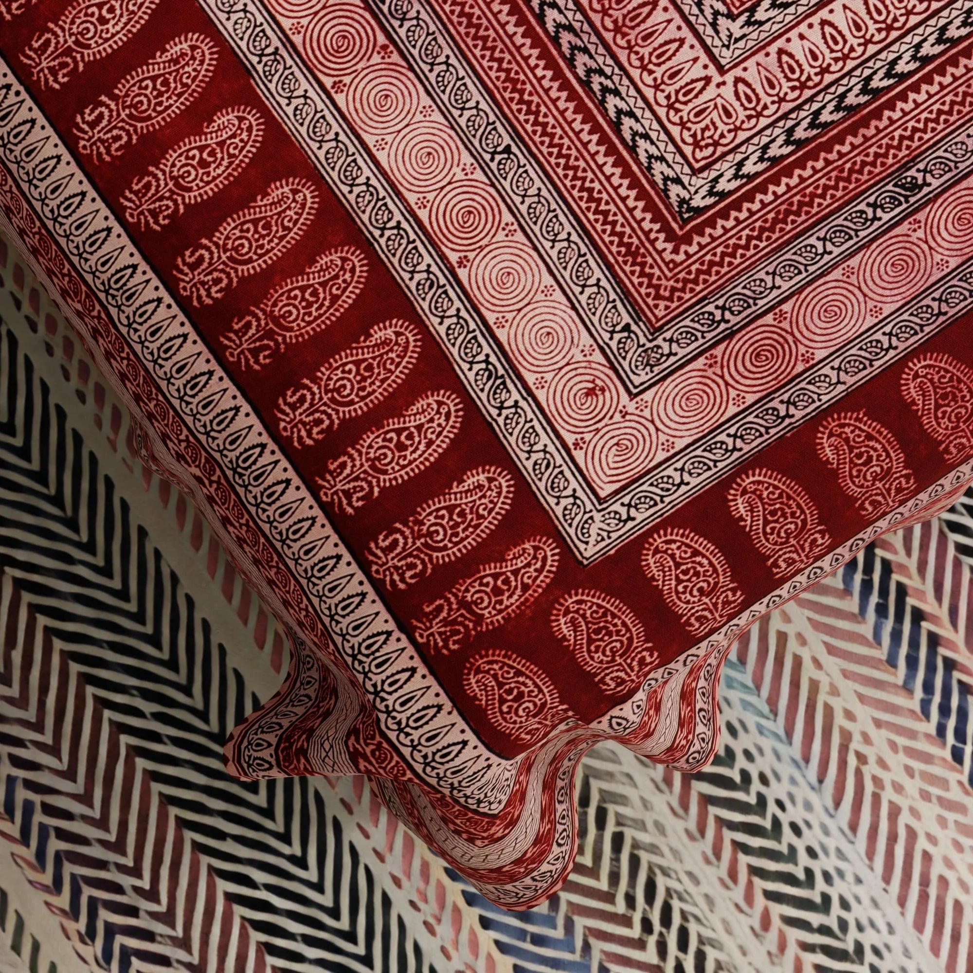Bagh Print Paisley Bed Cover - 90" x 108"