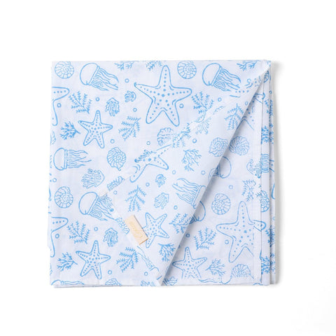 Sea-Themed Kids Bedding Set of 3, Blue & Green, 40x40 - Eyaas