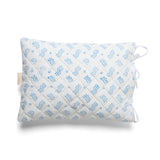 Hand Block Printed Cot Sheet Blue 40x40