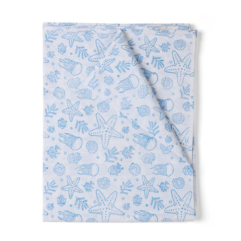 Sea-Themed Kids Bedding Set of 3, Blue & Green, 60x90 - Eyaas