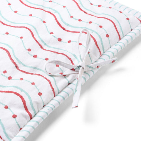 Hand Block Printed Crib Bumper - Eyaas
