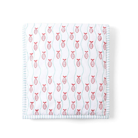 Hand Block Printed Crib Bumper - Eyaas