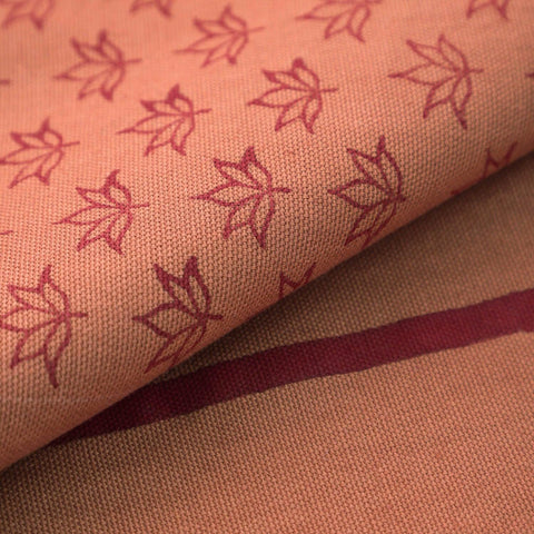 Block-Printed Cotton Table Cloth Cover, Rust & Maroon - Eyaas